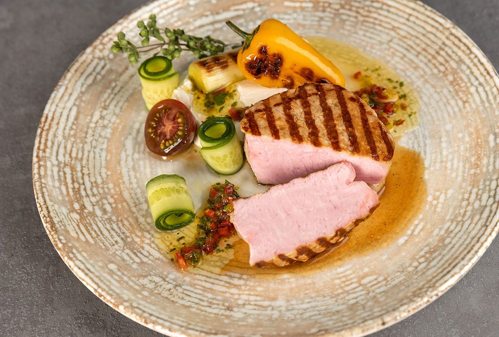 Karree-Steak mit einer Portion Urlaubsfeeling Karree-Steak mit einer Portion Urlaubsfeeling