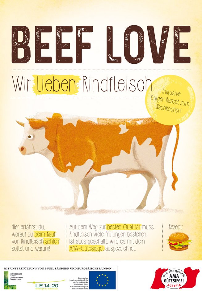 Beef Love Infobroschüre für 10-14-Jährige